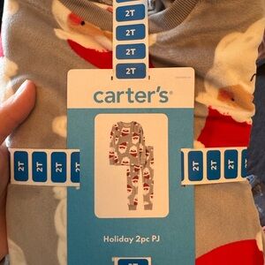 Carter's Red and Gray Kids Pajama Set